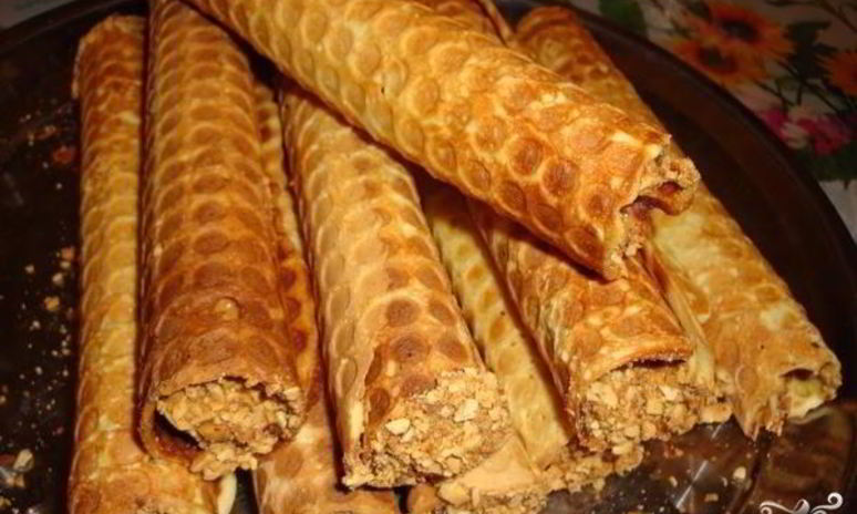 Рецепт вафельных трубочек