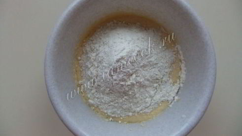 вафли с рисовой кашей и киселем