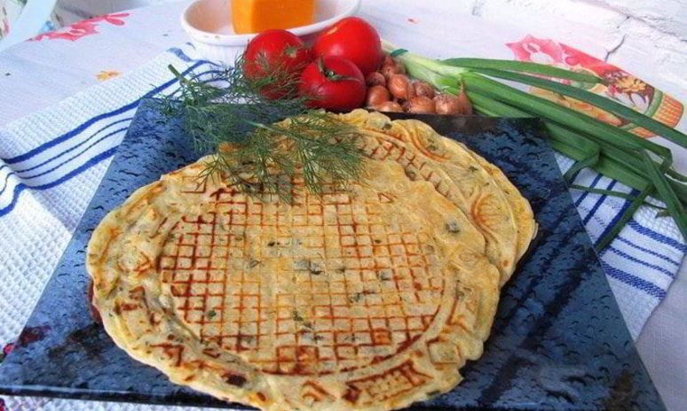 Рецепт вафель с сырома и зеленью
