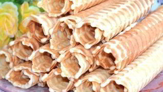 Ванильные хрустящие вафли