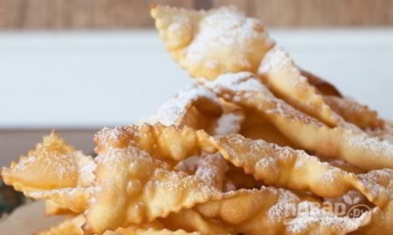 Рецепт вкусный хворост, который тает во рту