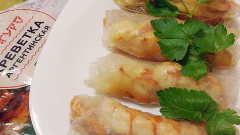 вьетнамские конвертики с креветками