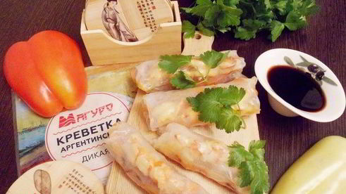 вьетнамские конвертики с креветками