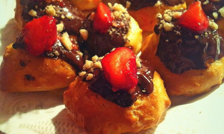 Рецепт профитролей с заварный кремом