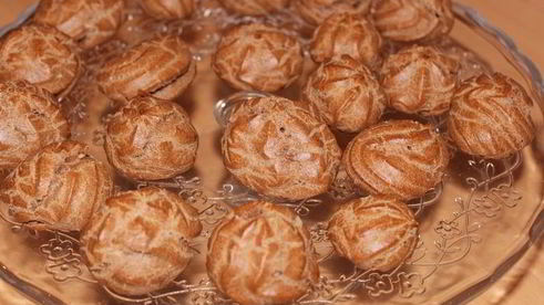 шоколадные профитроли с маскарпоне