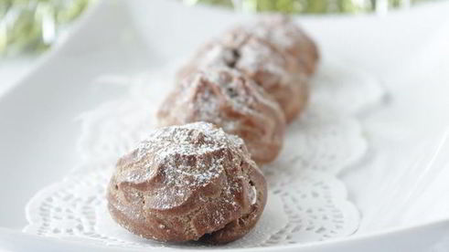 шоколадные профитроли с маскарпоне