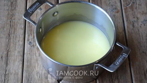 торт из профитролей со сметанным кремом