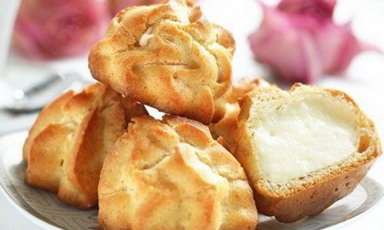 Рецепт воздушных профитролей с творожным кремом