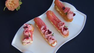 Эклеры Малиновая роза