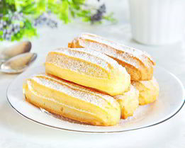 Эклеры с белковым кремом