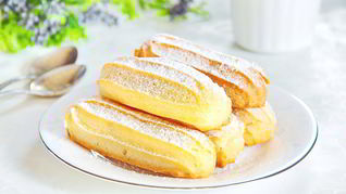 Эклеры с белковым кремом