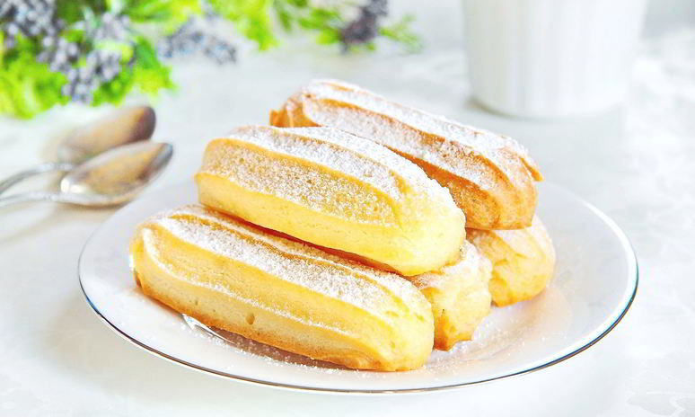 Рецепт эклеров с белковым кремом