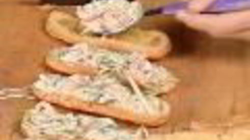 эклеры с креветками