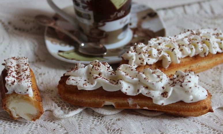 Рецепт эклеров с масляным кремом