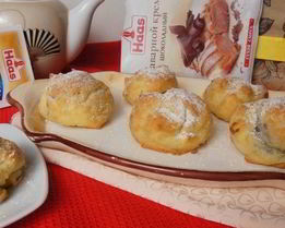 Эклеры с шоколадным кремом