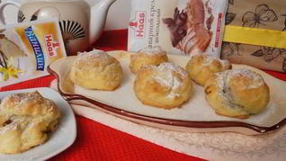 Эклеры с шоколадным кремом