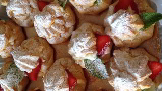 Эклеры с творожно-йогуртовым кремом