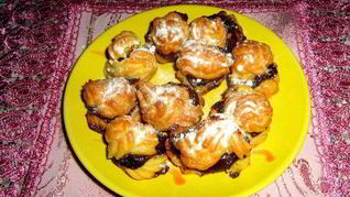 Эклеры со сгущенкой