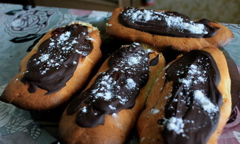 Рецепт эклеров со сливочным кремом