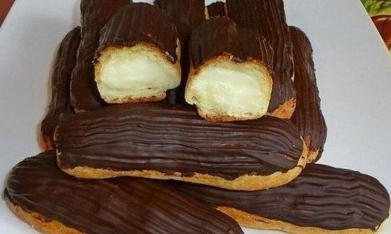 Рецепт заварных эклеров со сливочным кремом