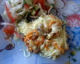 Бабушкин кассероль — запеканка из спагетти