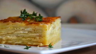 Детская картофельная запеканка с сыром