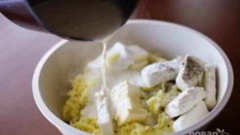 картофельная запеканка из пюре