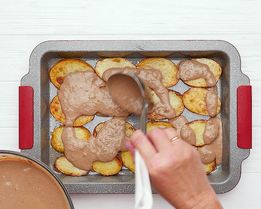 Картофельная запеканка с печенью