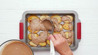 Картофельная запеканка с печенью