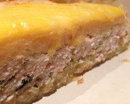 Картофельная запеканка с рыбным фаршем в духовке