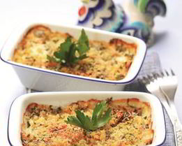 Куриная запеканка с брокколи