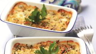 Куриная запеканка с брокколи