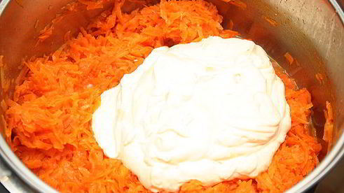 морковная творожная запеканка