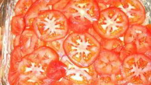 мясная запеканка с помидорами