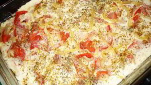 мясная запеканка с помидорами