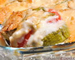 Овощная запеканка под соусом