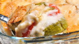 Овощная запеканка под соусом