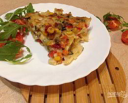 Постная запеканка из макарон