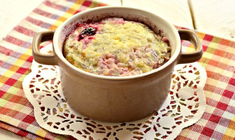 Рецепт рисовой запеканки с вишней