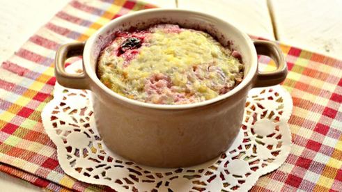 рисовая запеканка с вишней