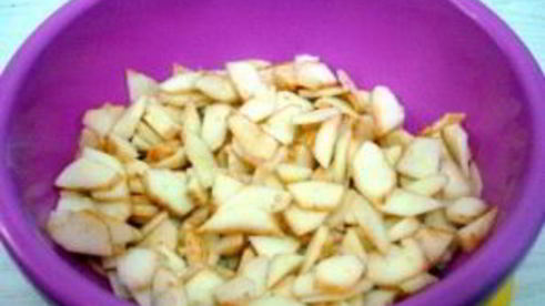 рисовая запеканка с яблоками