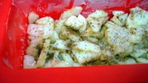 рисовая запеканка с яблоками