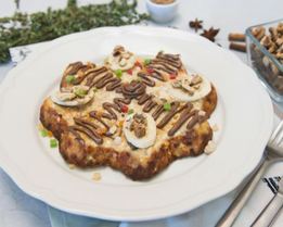 Творожная запеканка с бананом