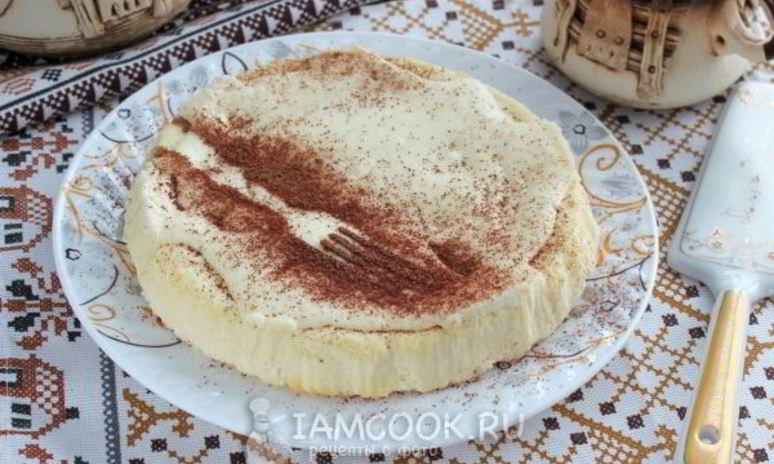 Рецепт творожной запеканки с крахмалом в мультиварке