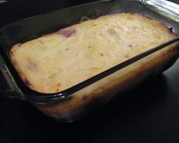 Творожно-вишневая запеканка