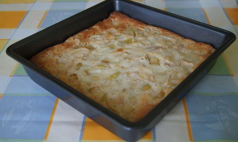 Рецепт воздушной фруктовой запеканки