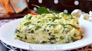 Запеканка из кабачка и адыгейского сыра