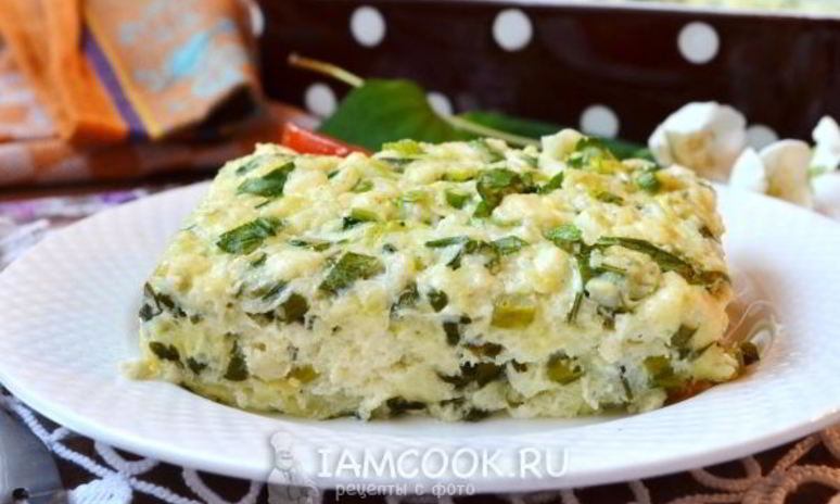 Рецепт запеканки из кабачка и адыгейского сыра