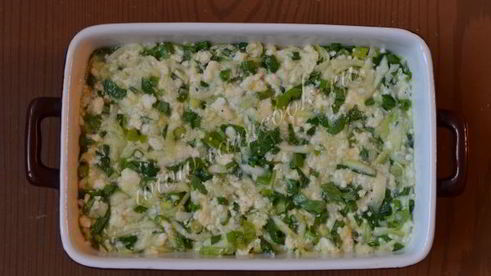 запеканка из кабачка и адыгейского сыра