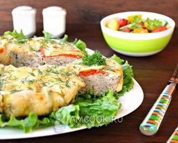 Запеканка из кабачков с мясом